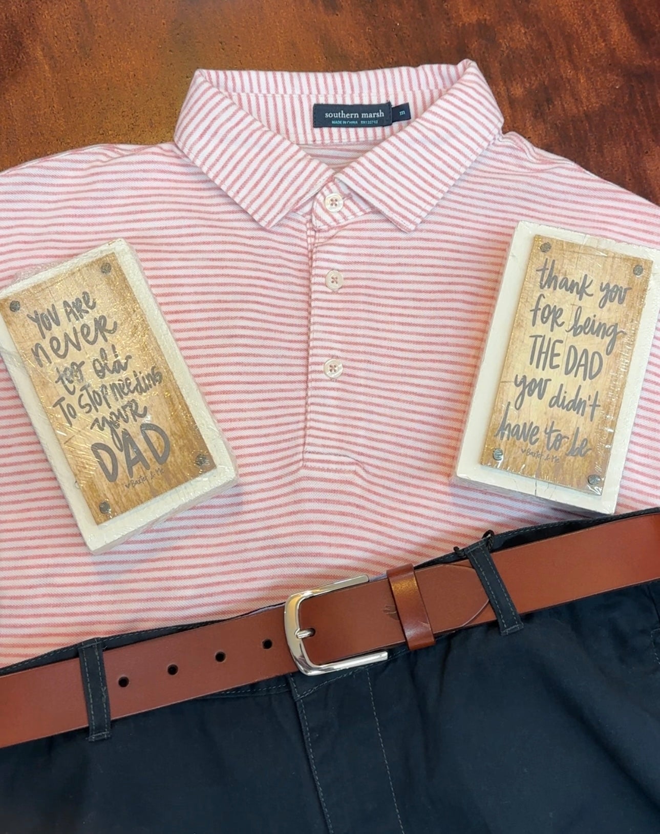 Southern Marsh - MarshLUX Mangrove Stripe Pique Polo - Rhubarb - Jimberly's Boutique