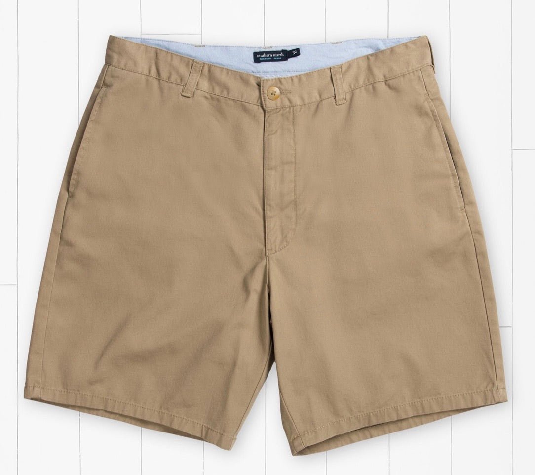 Southern Marsh Men's Regatta Shorts 8” Flat Front-Field Khaki - Jimberly's Boutique