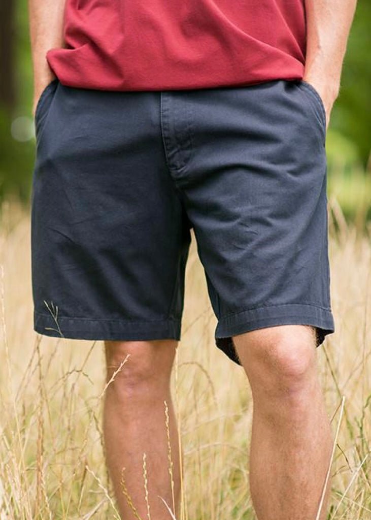 Southern Marsh Men's Regatta Shorts 8” Flat Front-Navy - belt -Jimberly's Boutique-Olive Branch-Mississippi