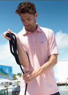 Southern Marsh Performance Polo - Sumter Stripe - Coral/White - Southern Marsh Polo -Jimberly's Boutique-Olive Branch-Mississippi