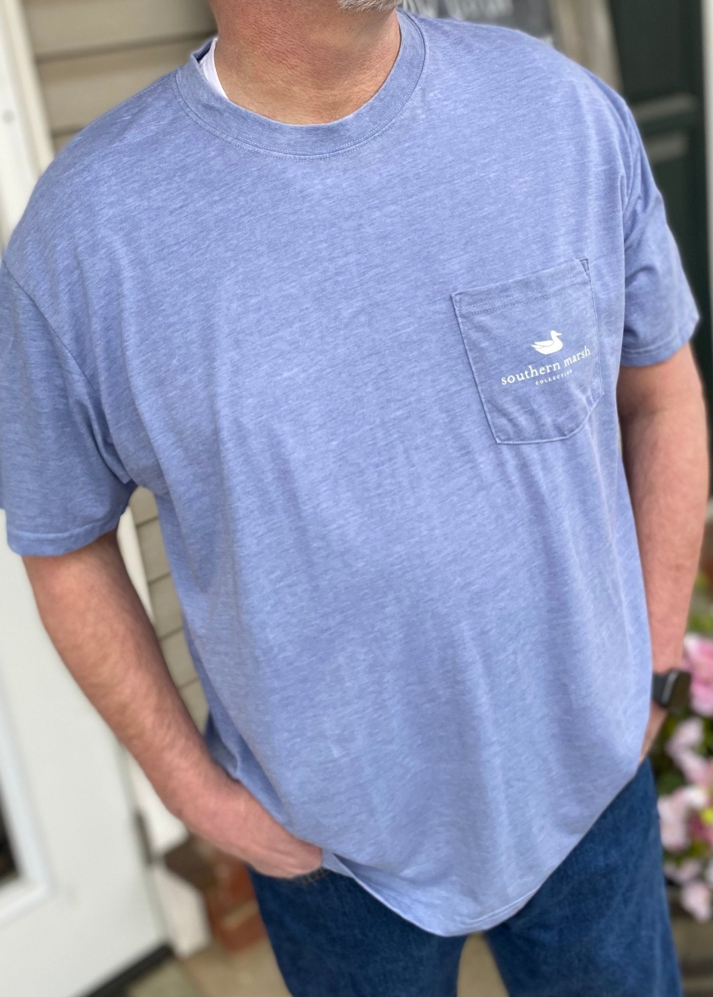 Southern Marsh Seawash Tee - Mercantile Co - Washed Blue - Southern Marsh Graphic Tee -Jimberly's Boutique-Olive Branch-Mississippi