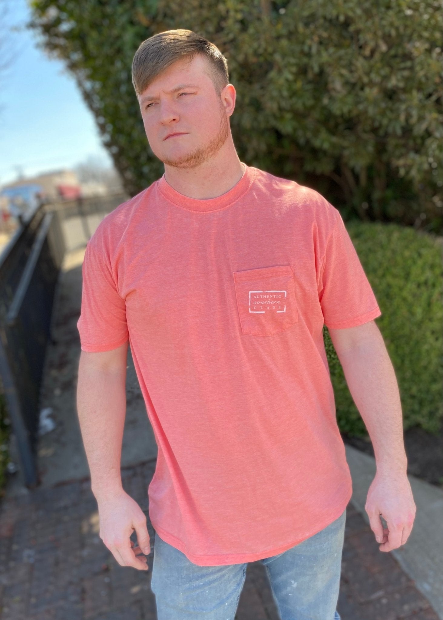 Southern Marsh Seawash Tee - Waves - Coral - Jimberly's Boutique