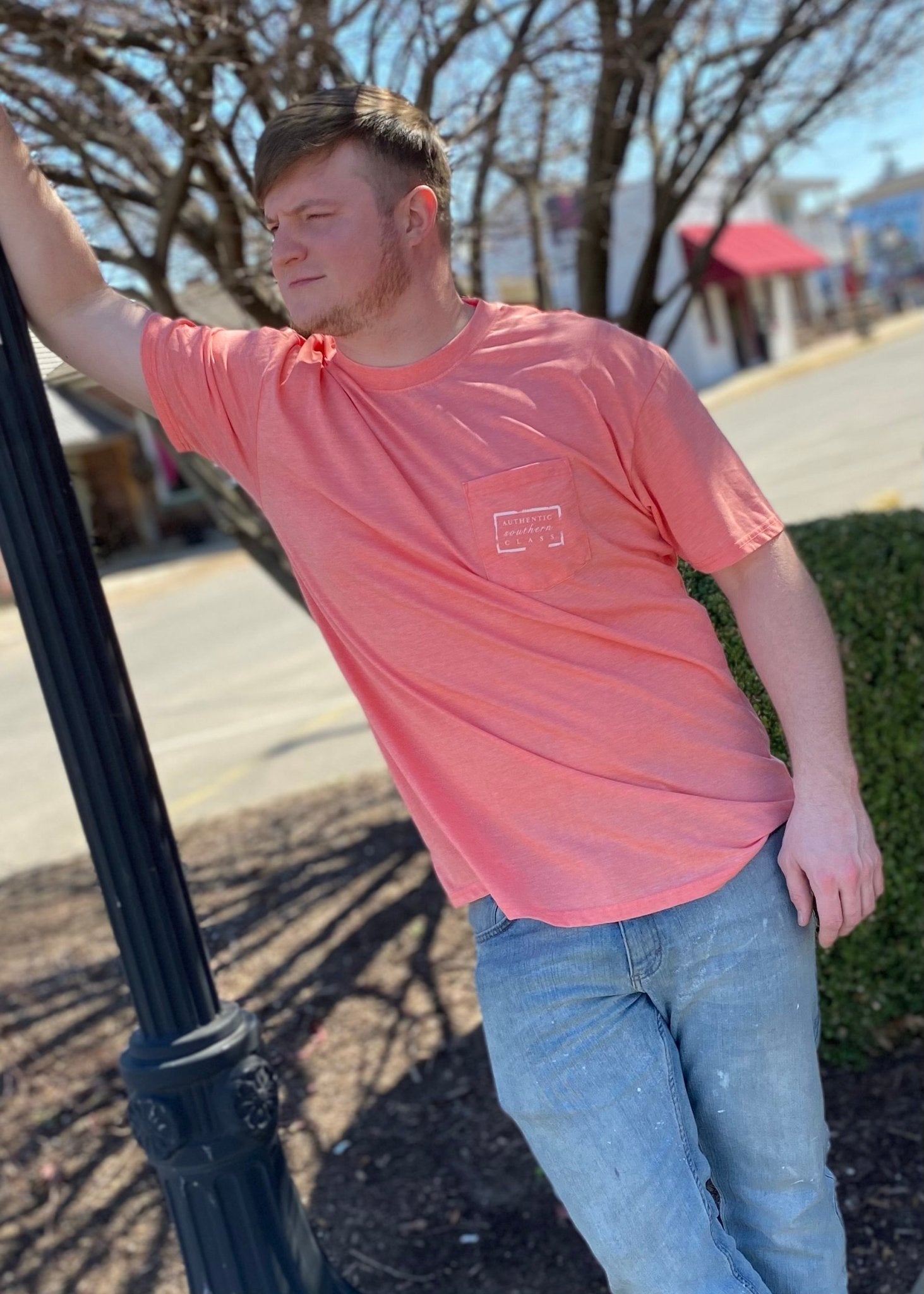 Southern Marsh Seawash Tee - Waves - Coral - Jimberly's Boutique