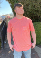 Southern Marsh Seawash Tee - Waves - Coral - Graphic Tee -Jimberly's Boutique-Olive Branch-Mississippi