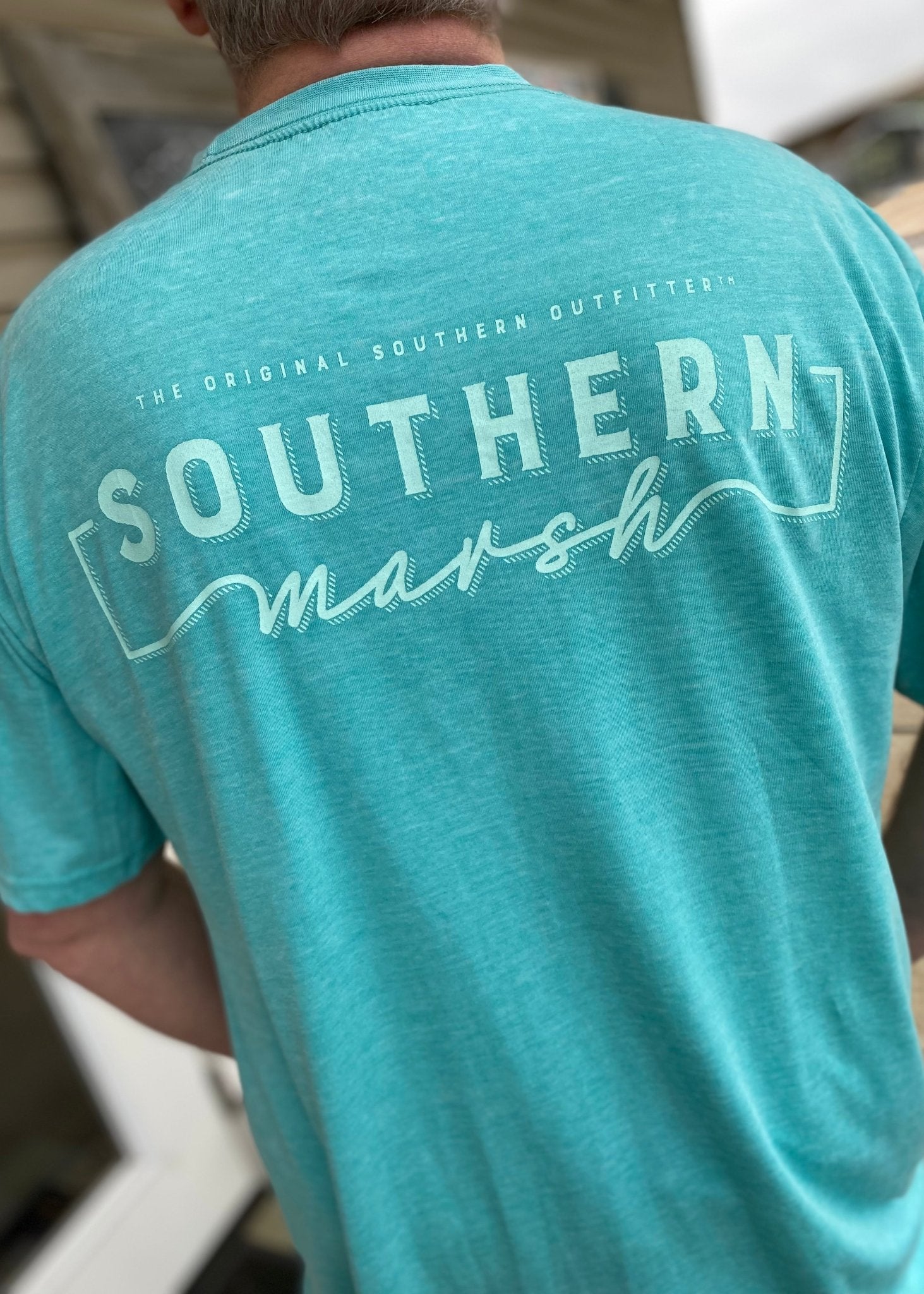 Southern Marsh Seawash Tee - Waves - Kelly Green - Jimberly's Boutique