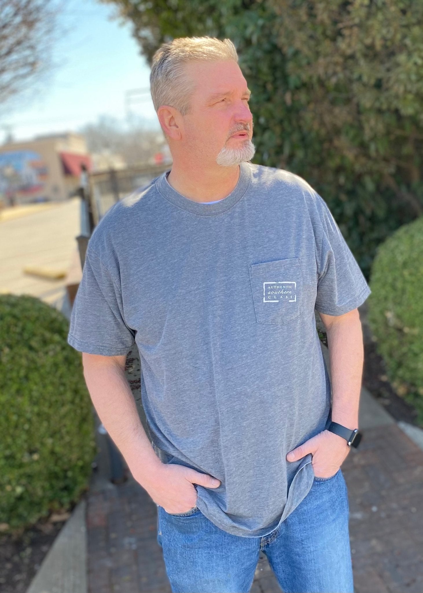 Southern Marsh Seawash Tee - Waves - Midnight Grey - Jimberly's Boutique