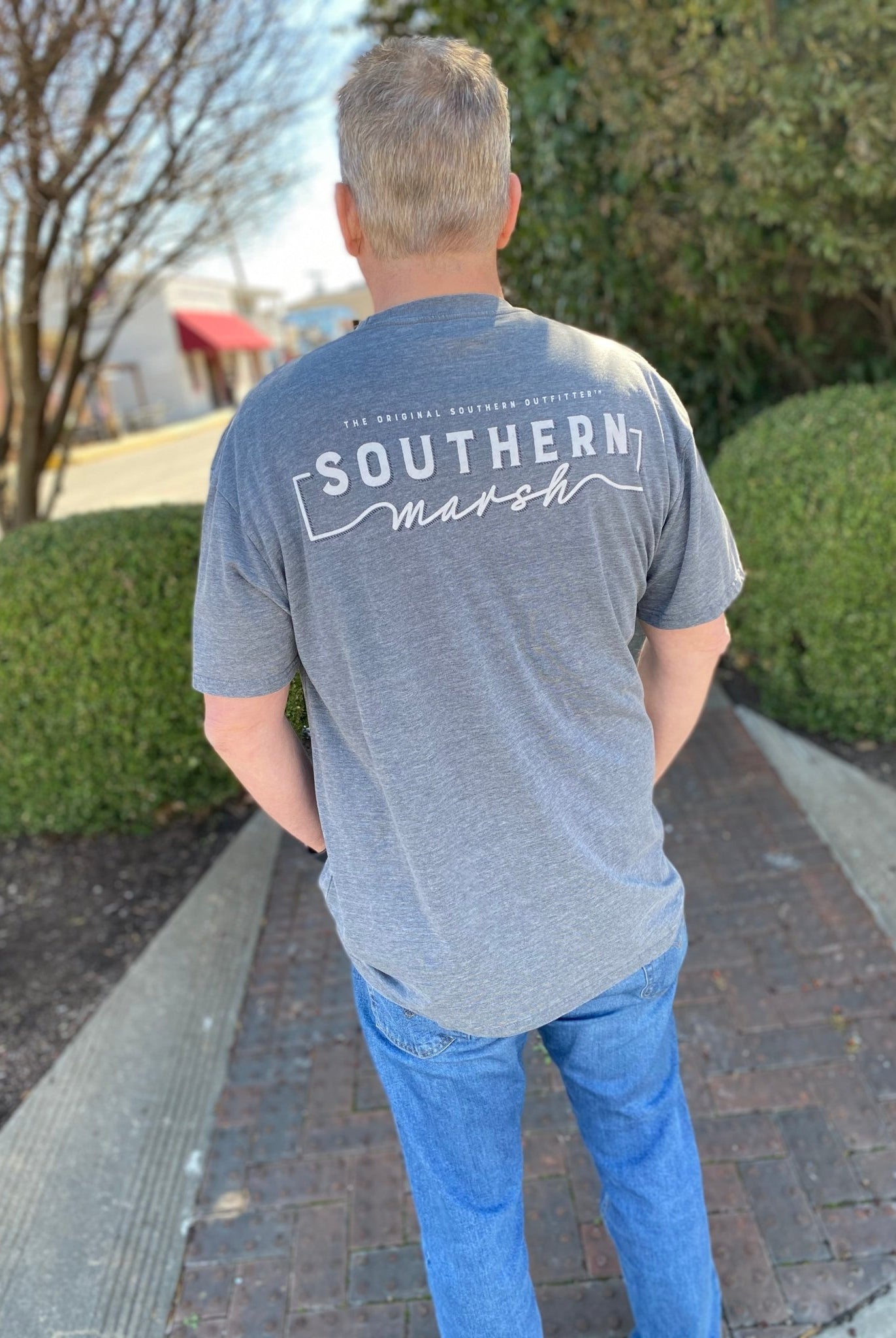 Southern Marsh Seawash Tee - Waves - Midnight Grey - Graphic Tee -Jimberly's Boutique-Olive Branch-Mississippi