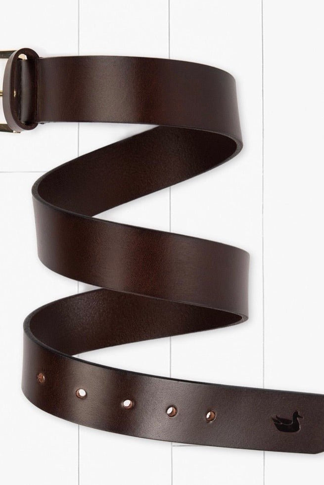 Southern Marsh Stamped Leather Belt-Dark Brown - belt -Jimberly's Boutique-Olive Branch-Mississippi