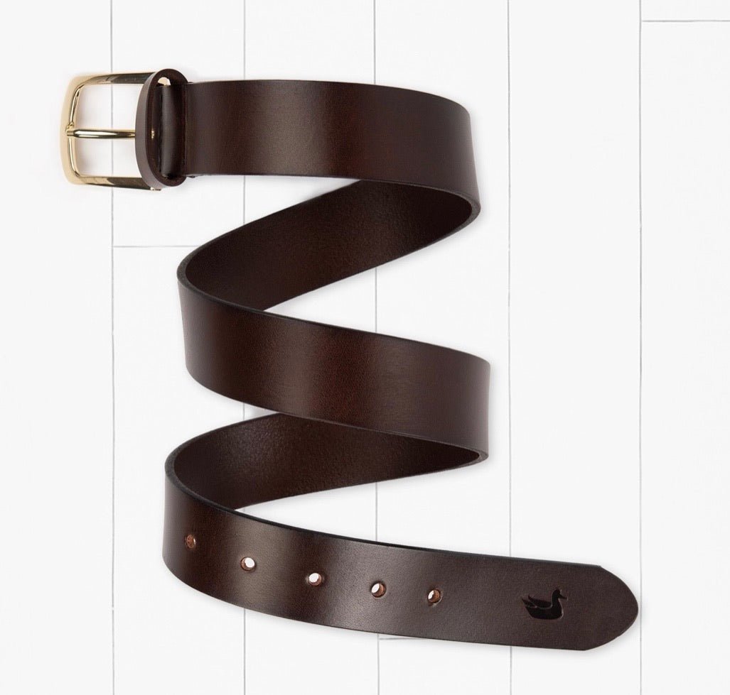 Southern Marsh Stamped Leather Belt-Dark Brown - Jimberly's Boutique