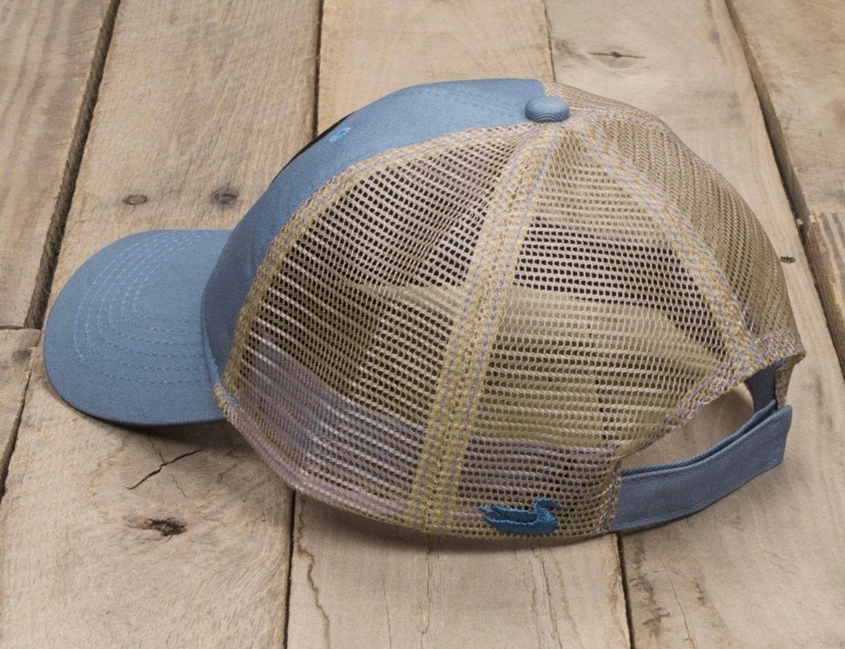 Southern Marsh Trucker Hat - Cattail - Breaker Blue - Jimberly's Boutique