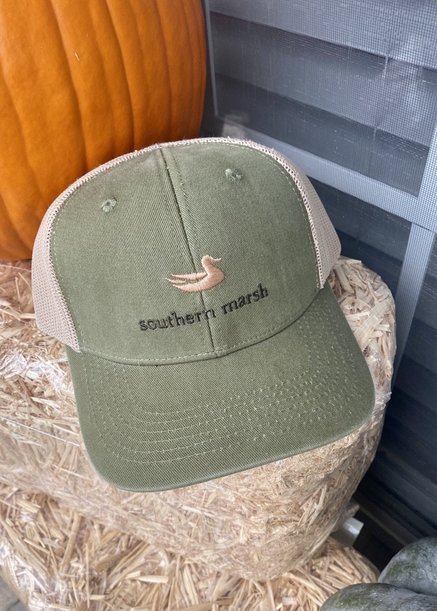 Southern Marsh Trucker Hat - Classic - Dark Olive - Jimberly's Boutique