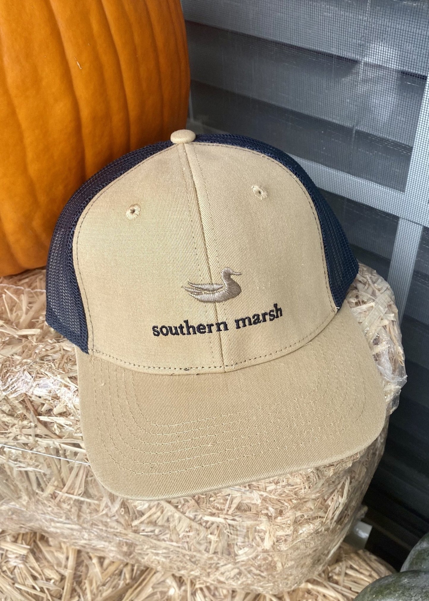 Southern Marsh Trucker Hat - Classic - Khaki - Jimberly's Boutique