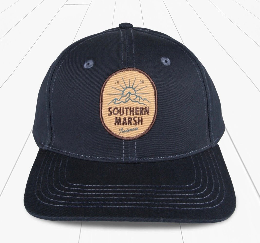 Southern Marsh Trucker Hat - Mountain Rise - Navy - Jimberly's Boutique