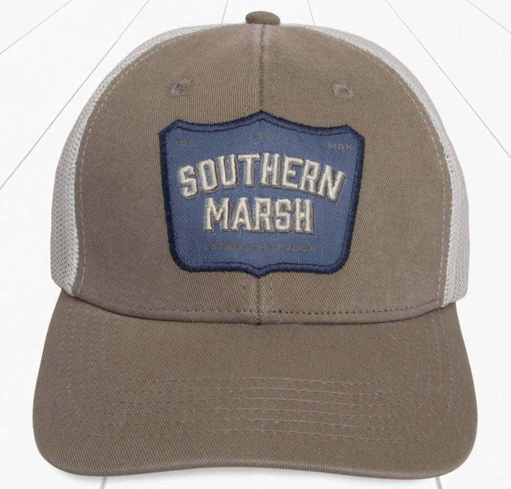 Southern Marsh Trucker Hat - Posted Lands - Burnt Taupe - Ball Cap -Jimberly's Boutique-Olive Branch-Mississippi