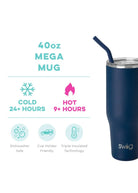 Swig Mega Mug 40 oz - Navy - Swig 40oz Mega Mug -Jimberly's Boutique-Olive Branch-Mississippi