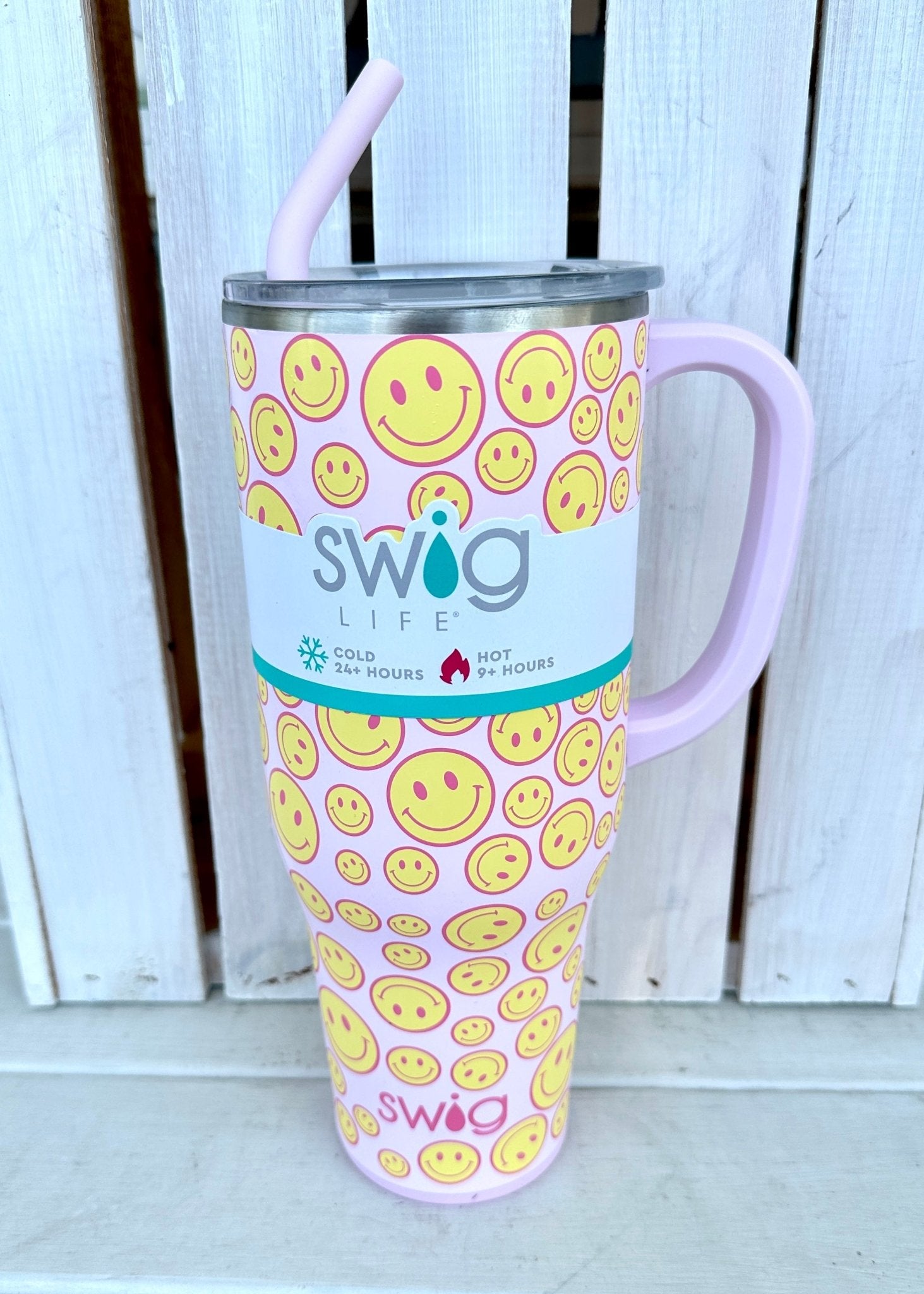 Swig Mega Mug 40 oz - Oh Happy Day - Swig 40oz Mega Mug - Jimberly's Boutique