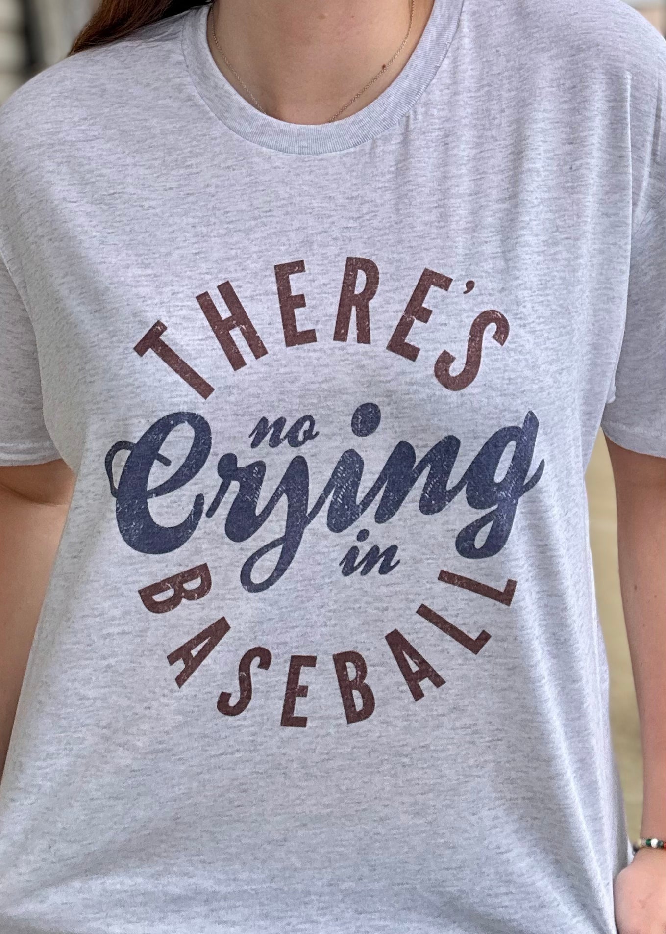 There’s No Crying In Baseball Graphic Tee - Jimberly's Boutique