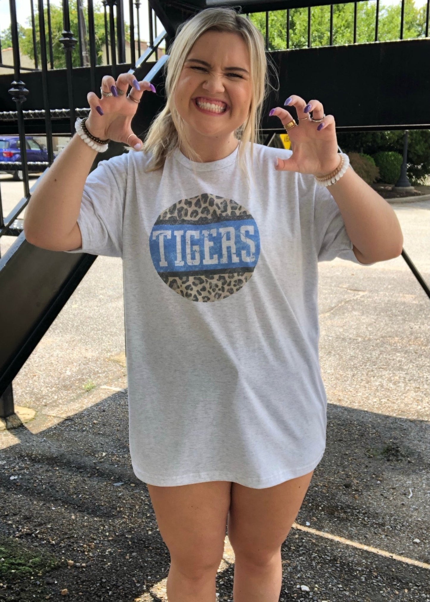 Tigers Leopard Graphic Tee - Jimberly's Boutique