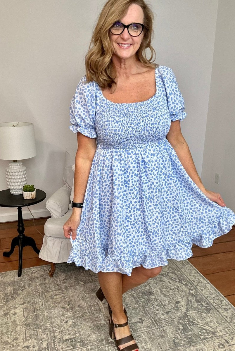 Timeless In Blue Baby Doll Dress | Jodifl - Casual Dress -Jimberly's Boutique-Olive Branch-Mississippi