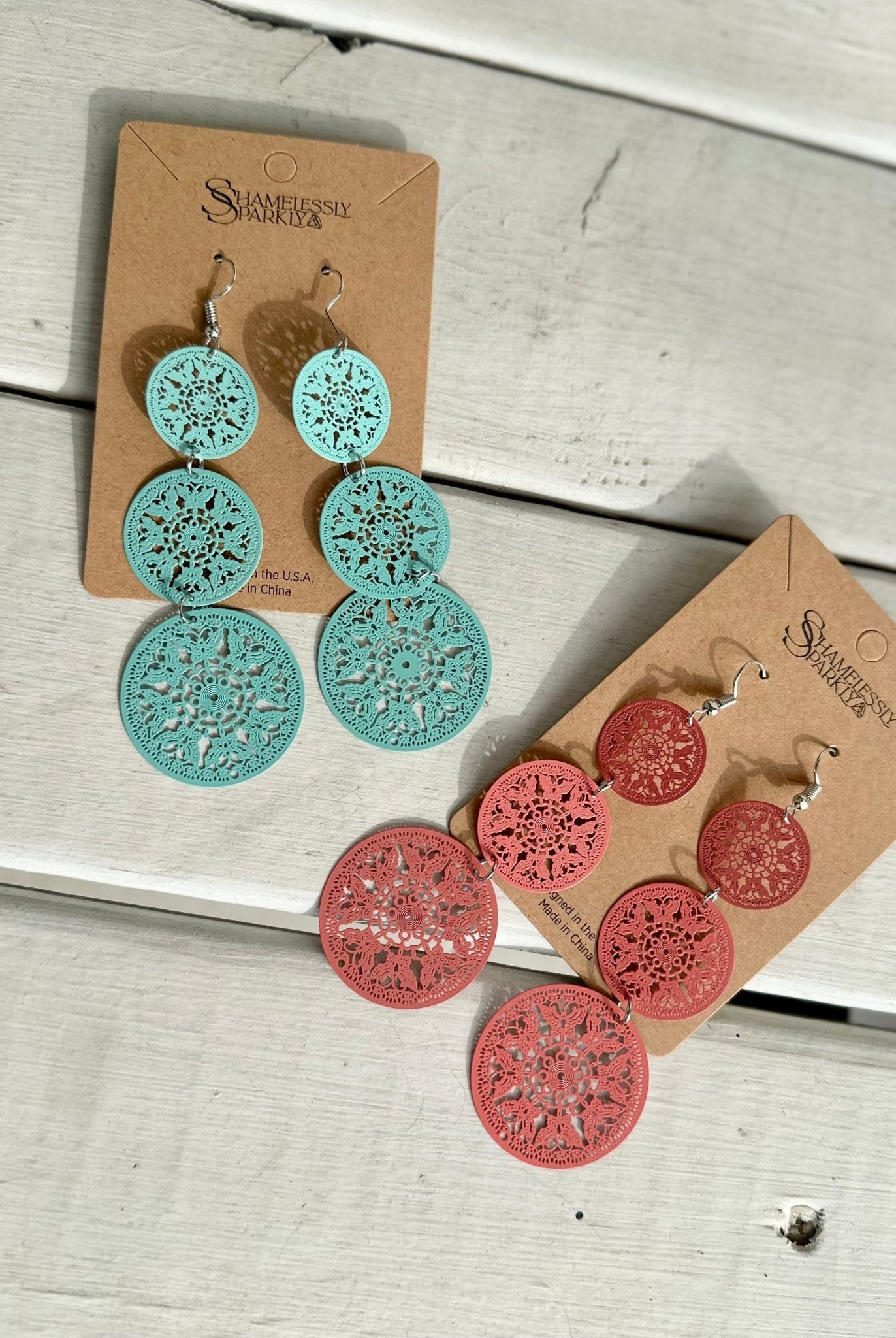 Triple Circle Filigree Earrings - -Jimberly's Boutique-Olive Branch-Mississippi