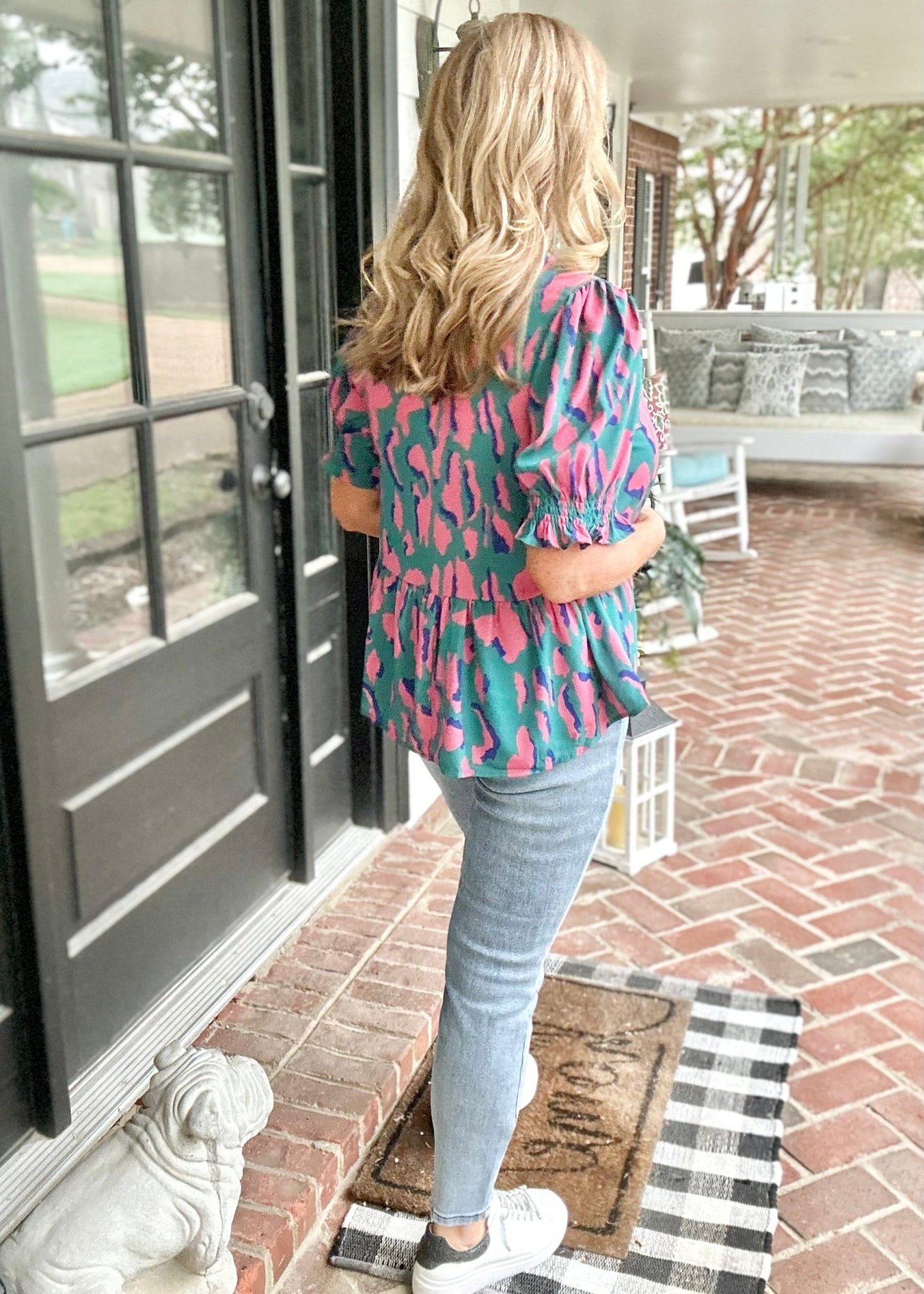 Umgee Multi-color Animal Print Top - Casual Top - Jimberly's Boutique