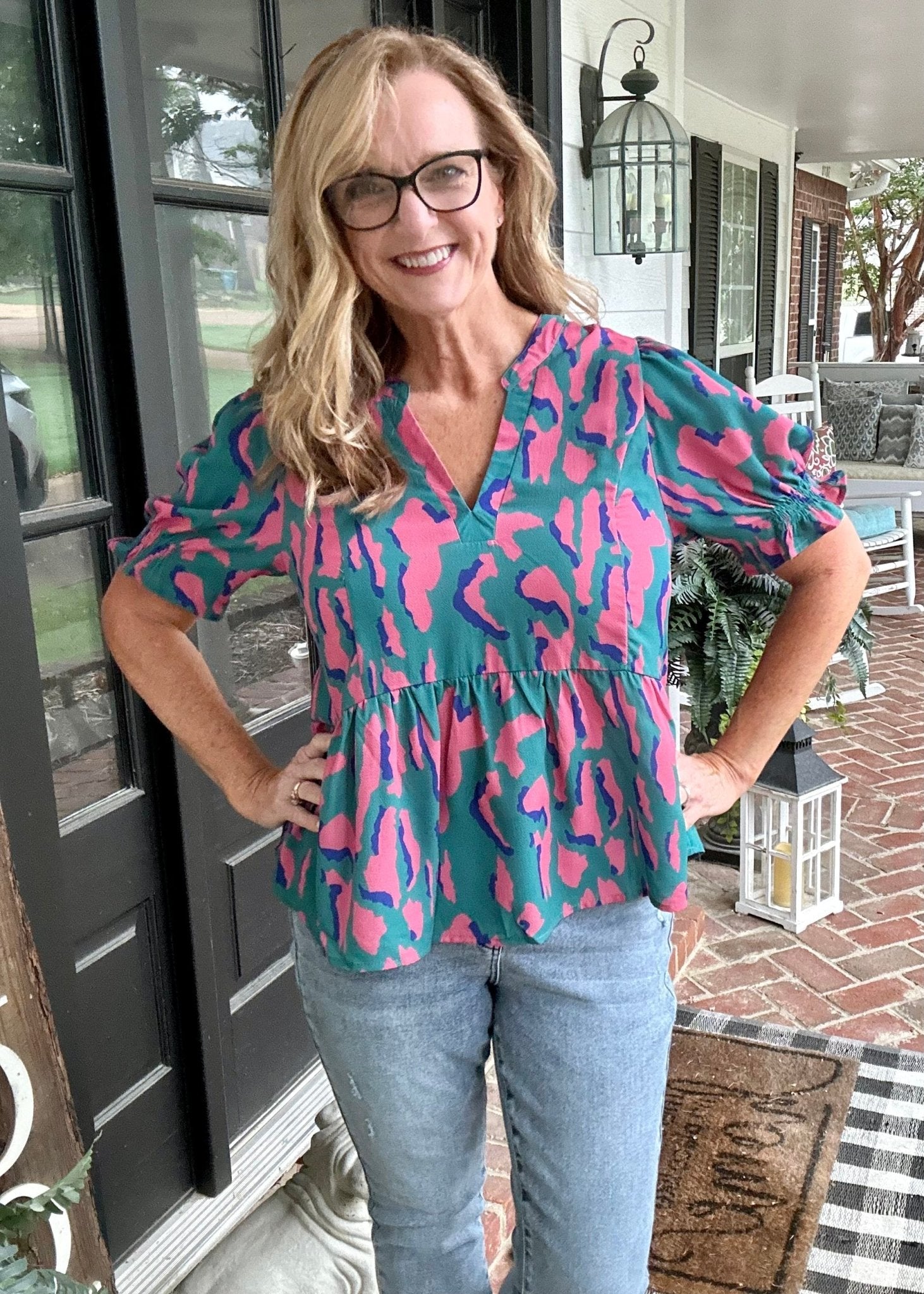 Umgee leopard hot sale top