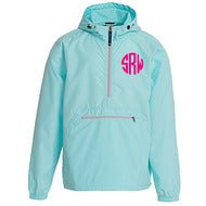 Unlined Pullover Rain Jacket--Aqua - Jimberly's Boutique