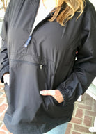 Charles River Unlined Pullover Rain Jacket--Black - Rain Jacket -Jimberly's Boutique-Olive Branch-Mississippi