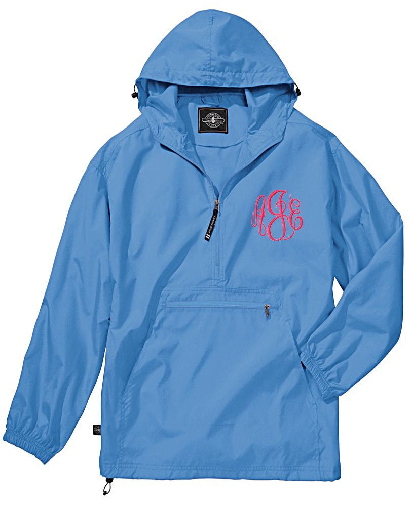 Unlined Pullover Rain Jacket--Columbia Blue - Jimberly's Boutique