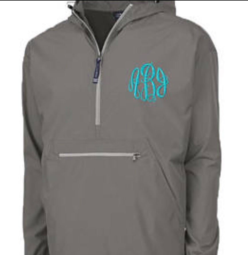 Charles River Unlined Pullover Rain Jacket--Grey - Rain Jacket -Jimberly's Boutique-Olive Branch-Mississippi