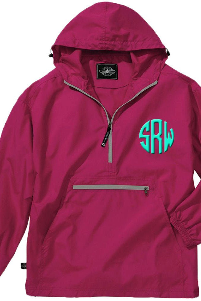 Charles River Unlined Pullover Rain Jacket--Hot Pink - Rain Jacket -Jimberly's Boutique-Olive Branch-Mississippi