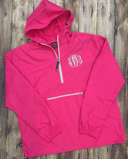 Charles River Unlined Pullover Rain Jacket--Hot Pink - Rain Jacket -Jimberly's Boutique-Olive Branch-Mississippi
