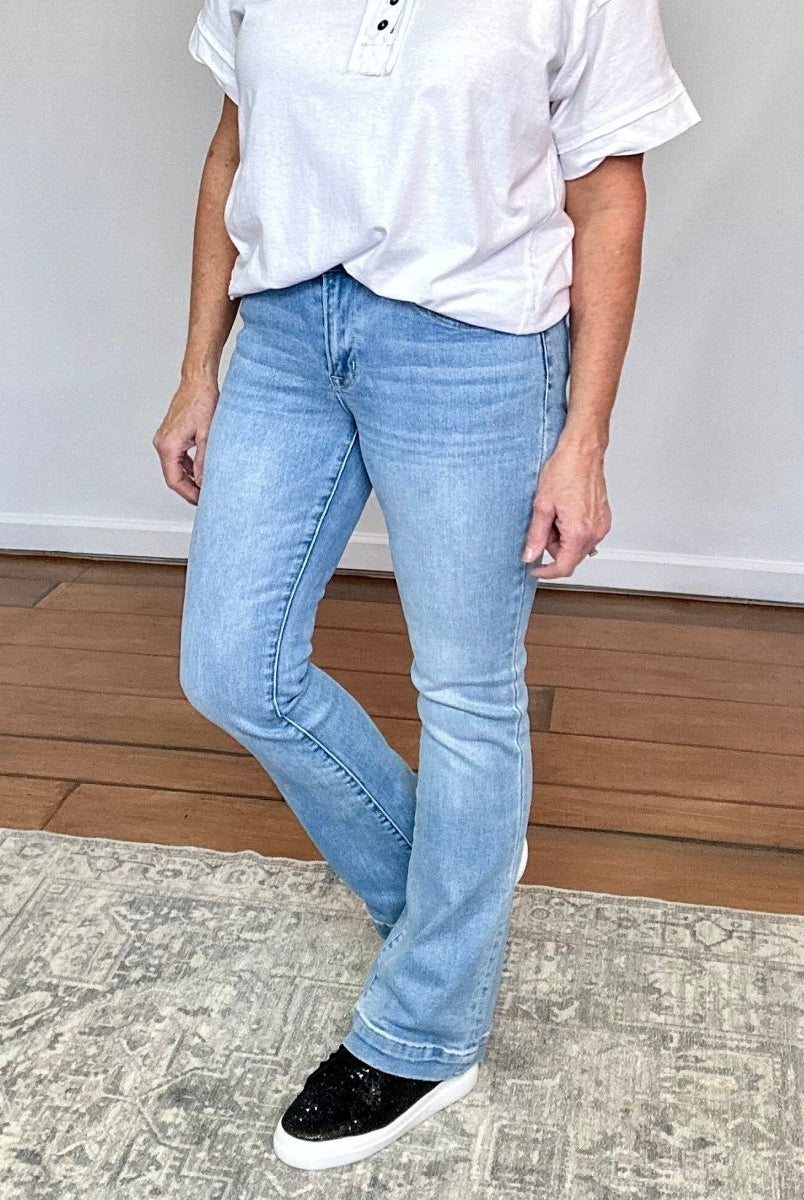 Vervet Miranda Mid Rise Bootcut Jeans - Bootcut Jeans -Jimberly's Boutique-Olive Branch-Mississippi