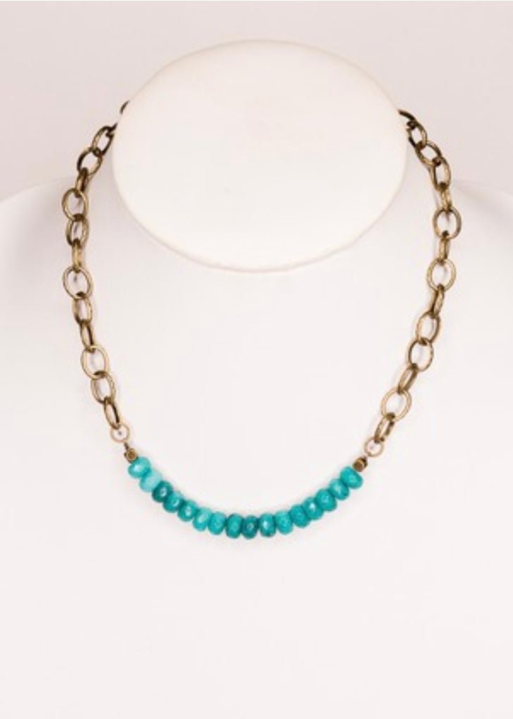 Victoria Necklace - Turquoise - Necklaces -Jimberly's Boutique-Olive Branch-Mississippi