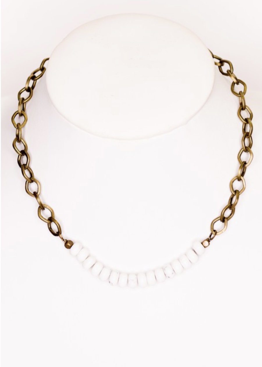 Victoria Necklace - White - Jimberly's Boutique