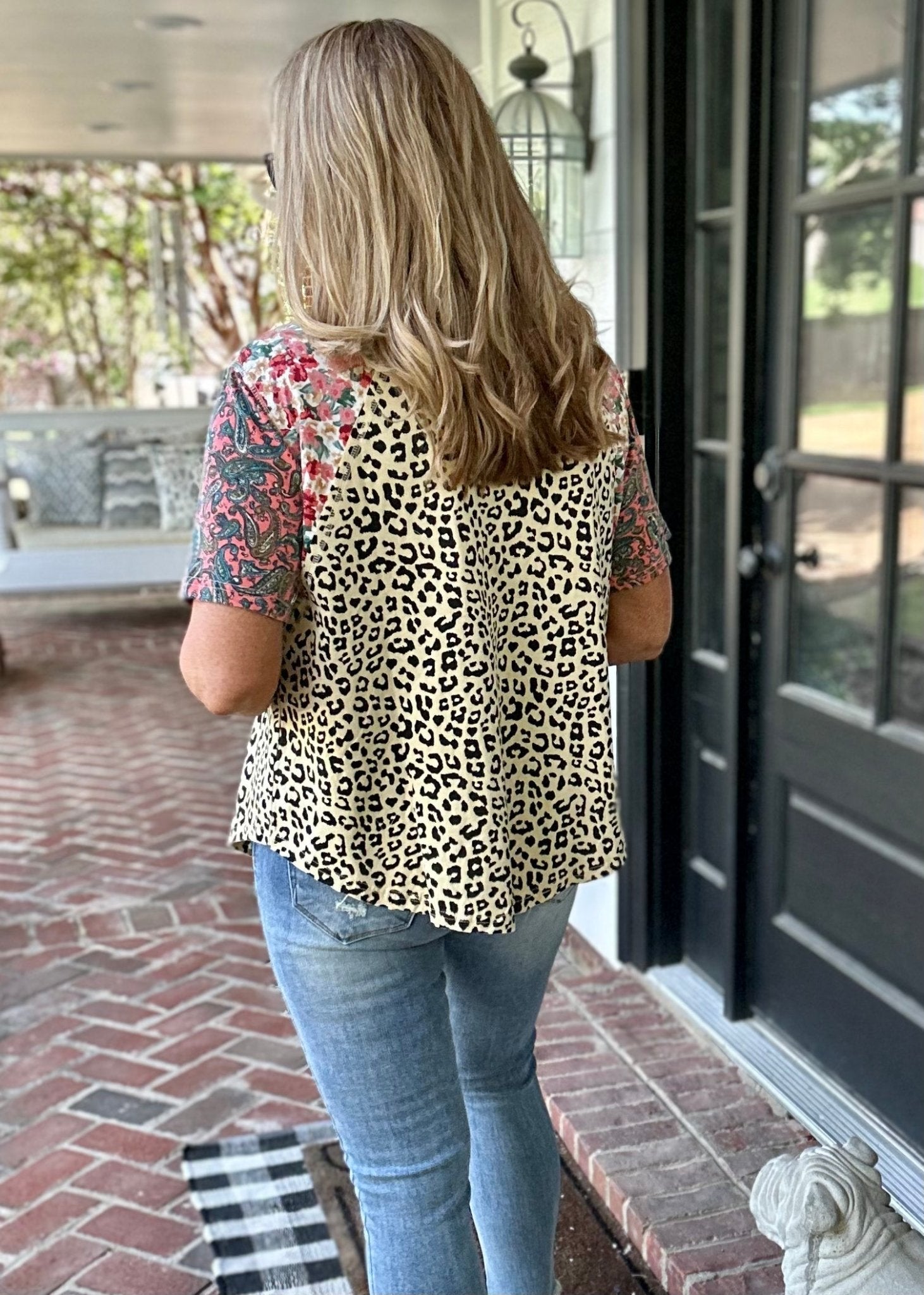 Walk On The Wild Side V Neck Top - Casual Top - Jimberly's Boutique