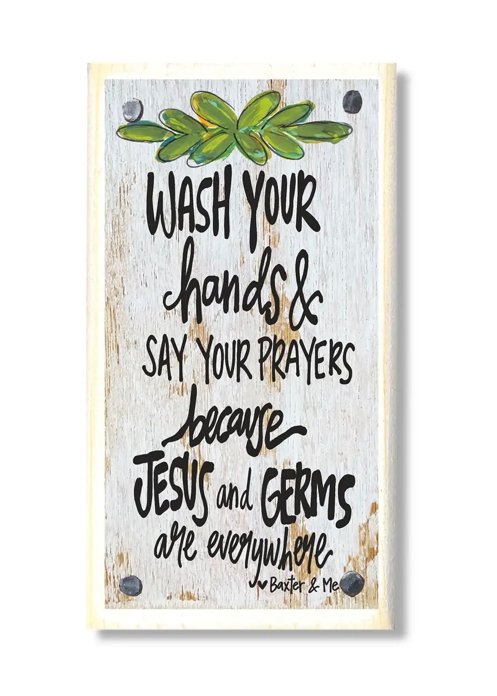 Wash Your Hands Happy Block - Jimberly's Boutique