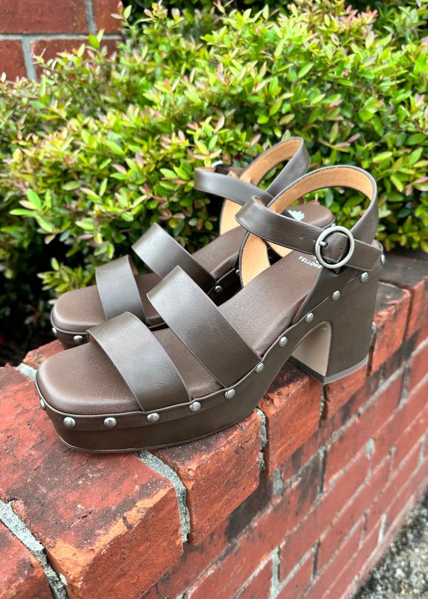 Yellowbox Orsha Platform Heel - Dark Brown - platform sandals -Jimberly's Boutique-Olive Branch-Mississippi