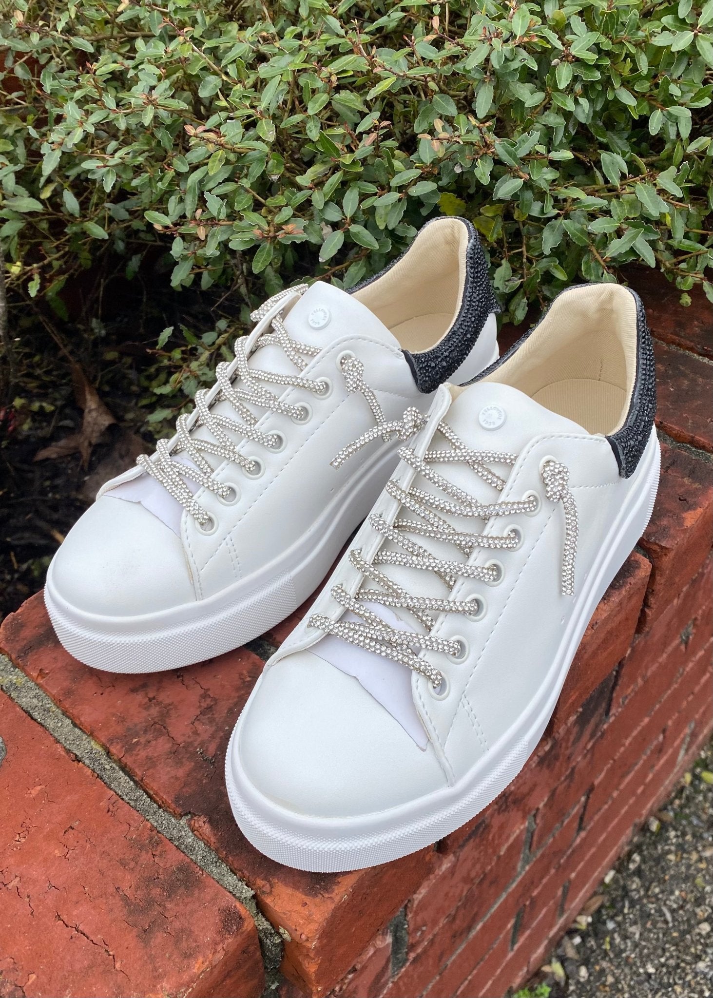 YellowBox Rhinestone Sneakers - Black - Jimberly's Boutique