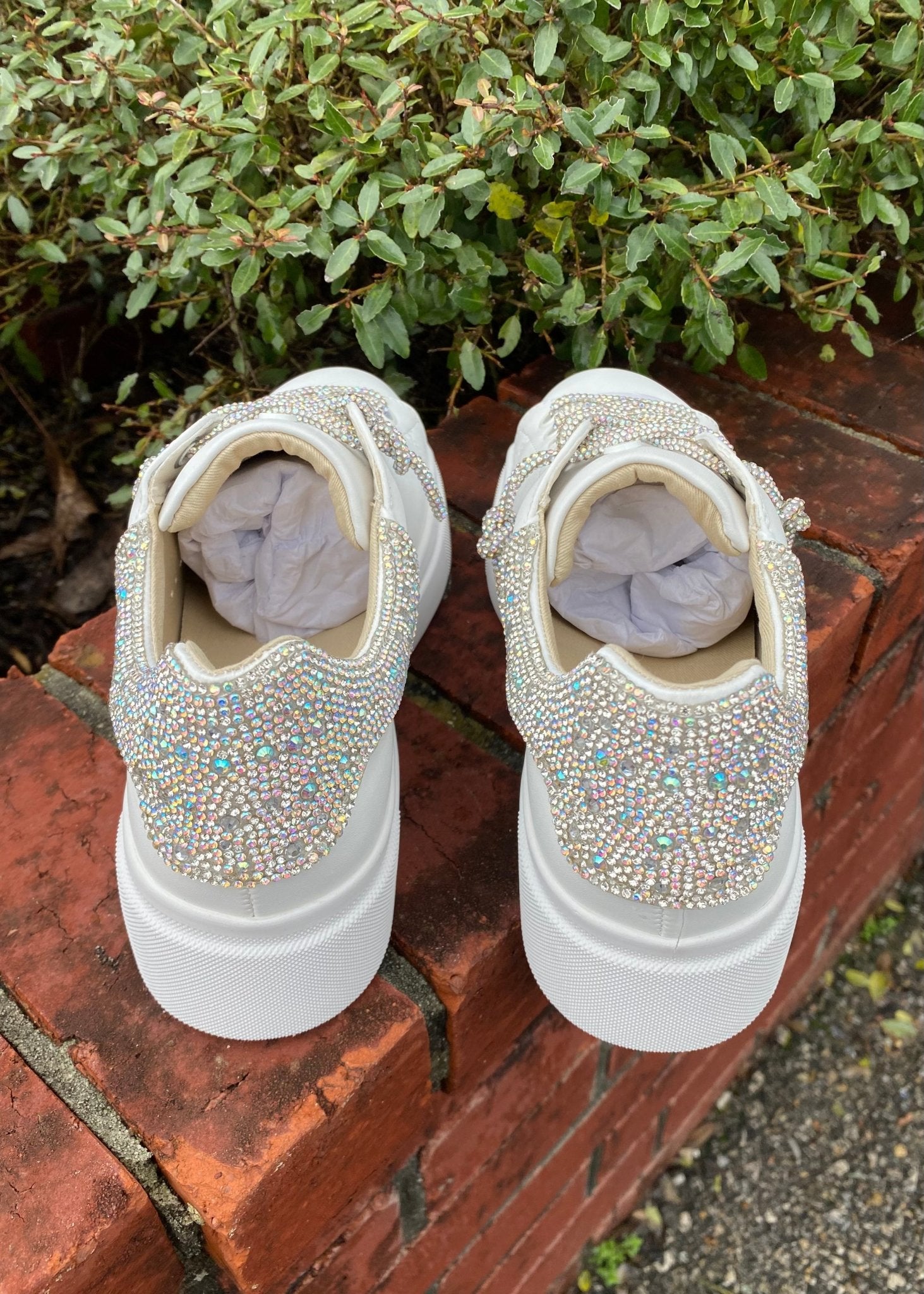 YellowBox Rhinestone Sneakers - Clear - Jimberly's Boutique