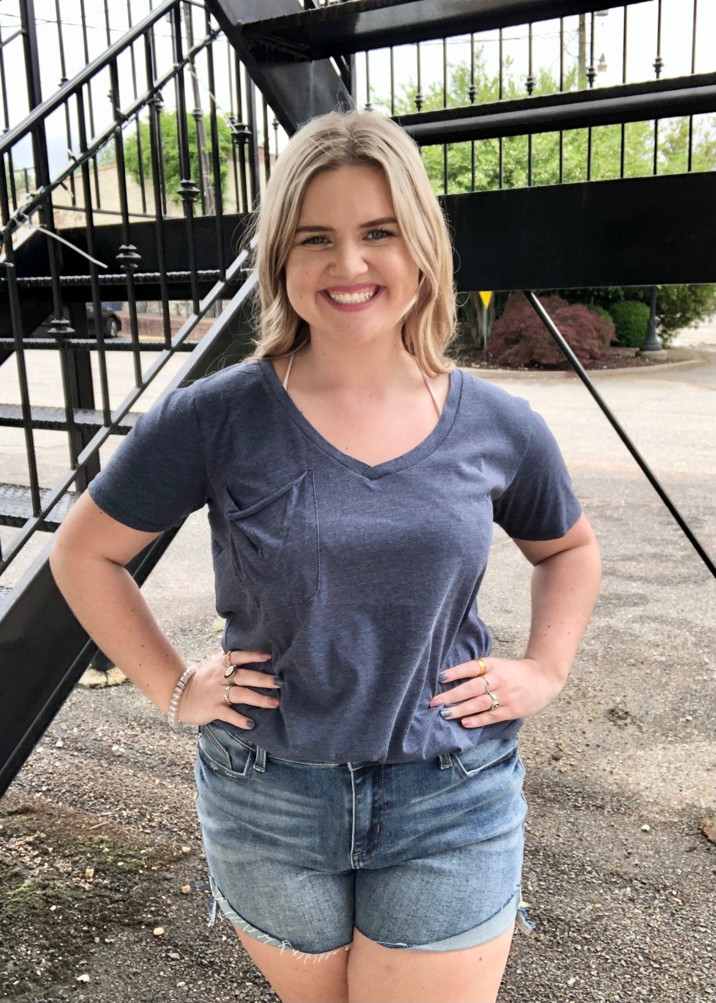 Z Supply Pocket Tee - Black Iris - Jimberly's Boutique