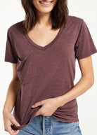 Z Supply Pocket Tee - Crimson - SS Basic top -Jimberly's Boutique-Olive Branch-Mississippi