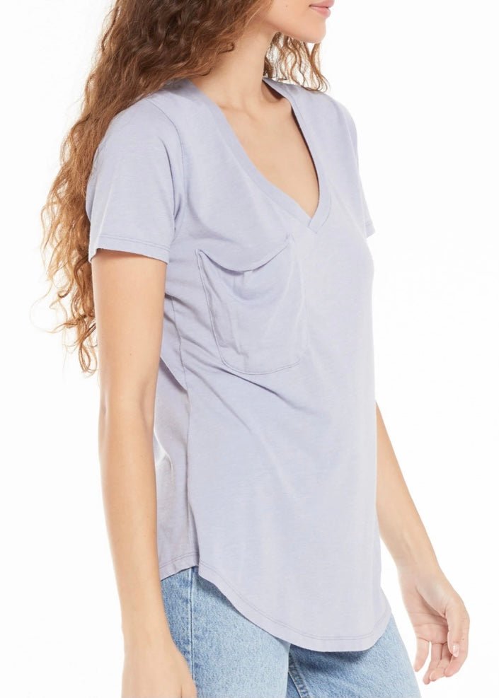 Z Supply Pocket Tee - Lavender Grey - Jimberly's Boutique