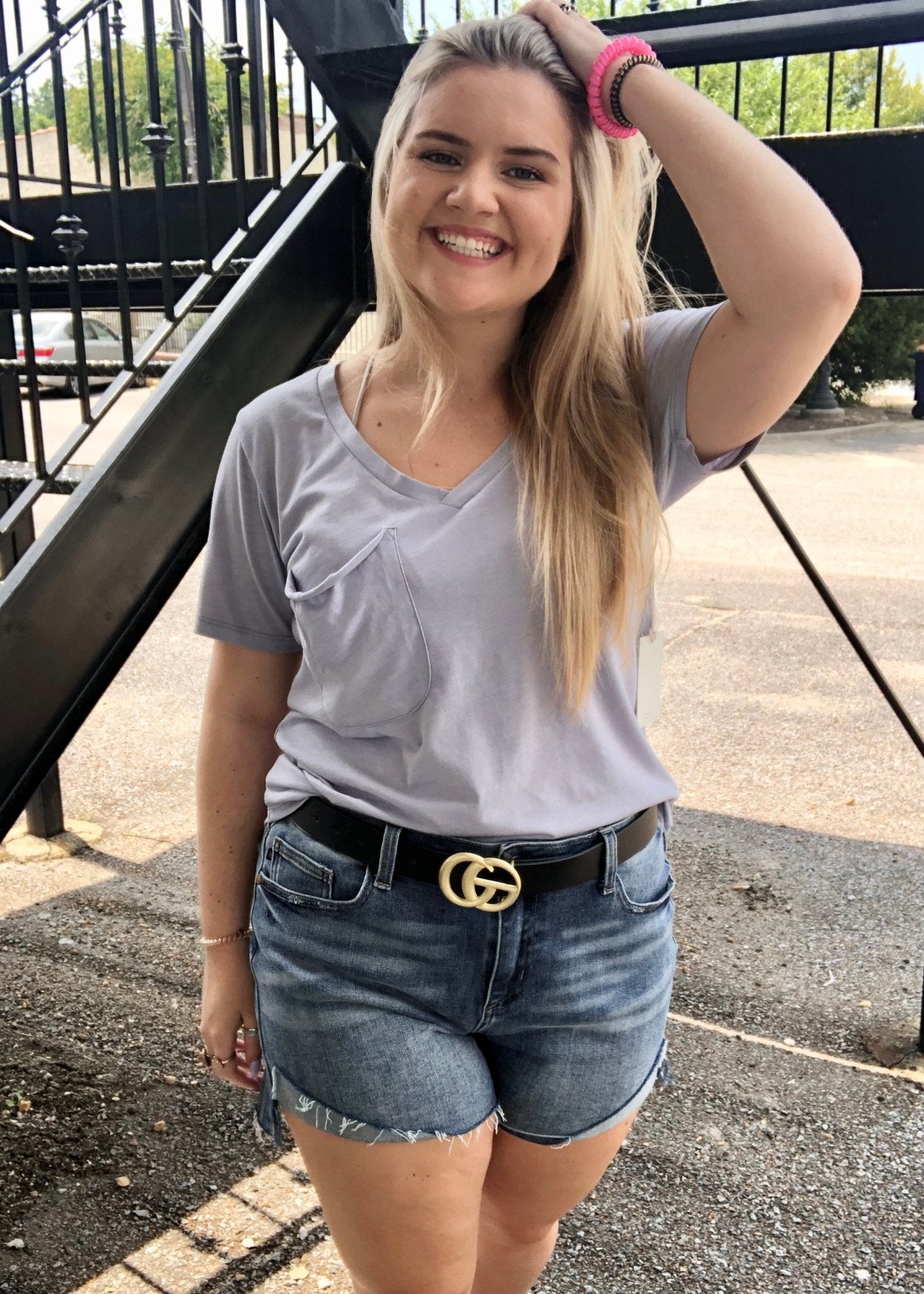 Z Supply Pocket Tee - Lavender Grey - Jimberly's Boutique