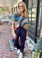 Zenana Drawstring Waist Cargo Joggers - Navy - Casual Joggers -Jimberly's Boutique-Olive Branch-Mississippi