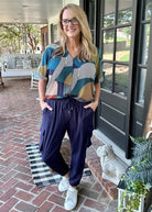 Zenana Drawstring Waist Cargo Joggers - Navy - Casual Joggers -Jimberly's Boutique-Olive Branch-Mississippi