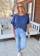 Zenana Get Ready Top - Navy - Casual Top -Jimberly's Boutique-Olive Branch-Mississippi