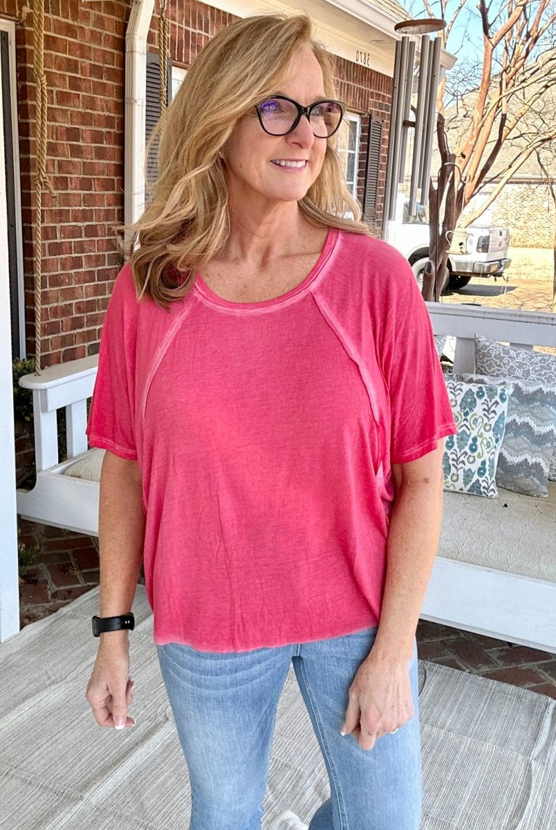 Zenana Get Ready Top - Red - Casual Top -Jimberly's Boutique-Olive Branch-Mississippi