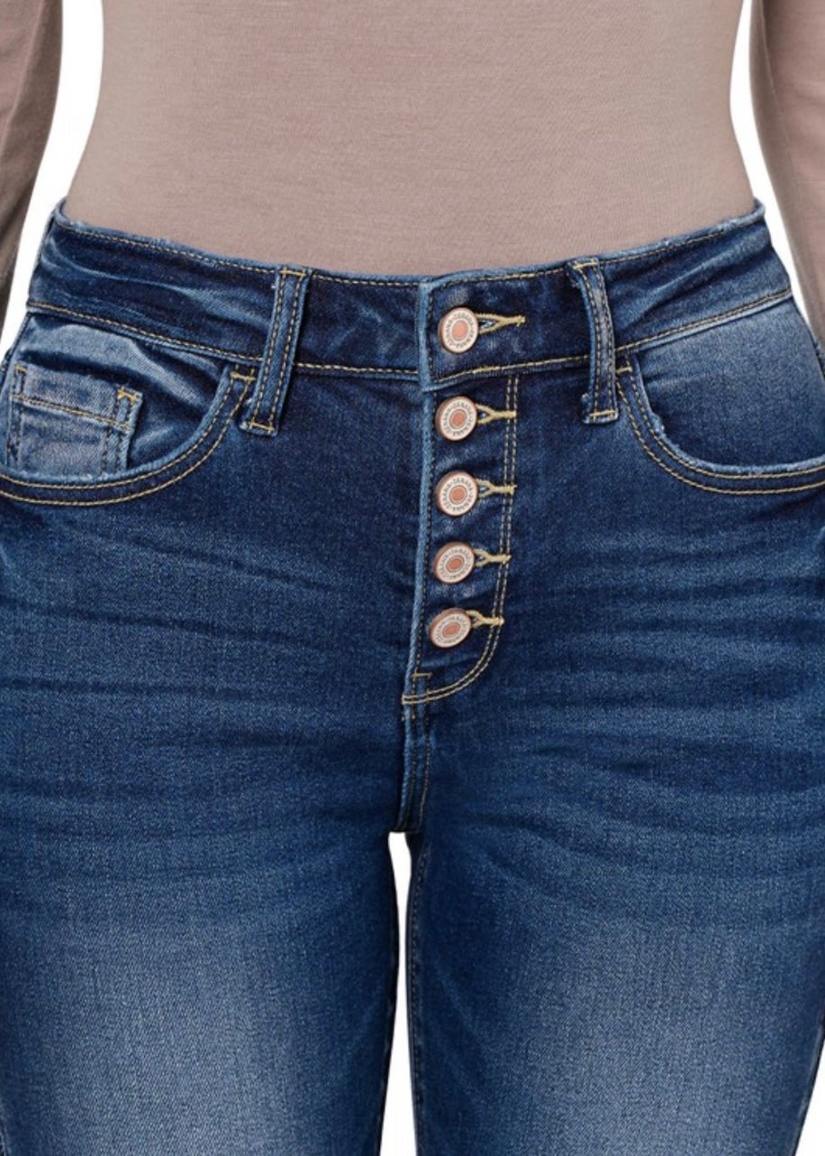 Zenana High Rise Button Fly Skinny Jeans - Jimberly's Boutique