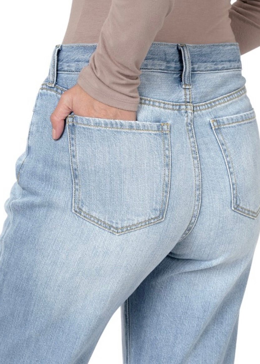 Zenana High Rise Mom Jeans - Jimberly's Boutique